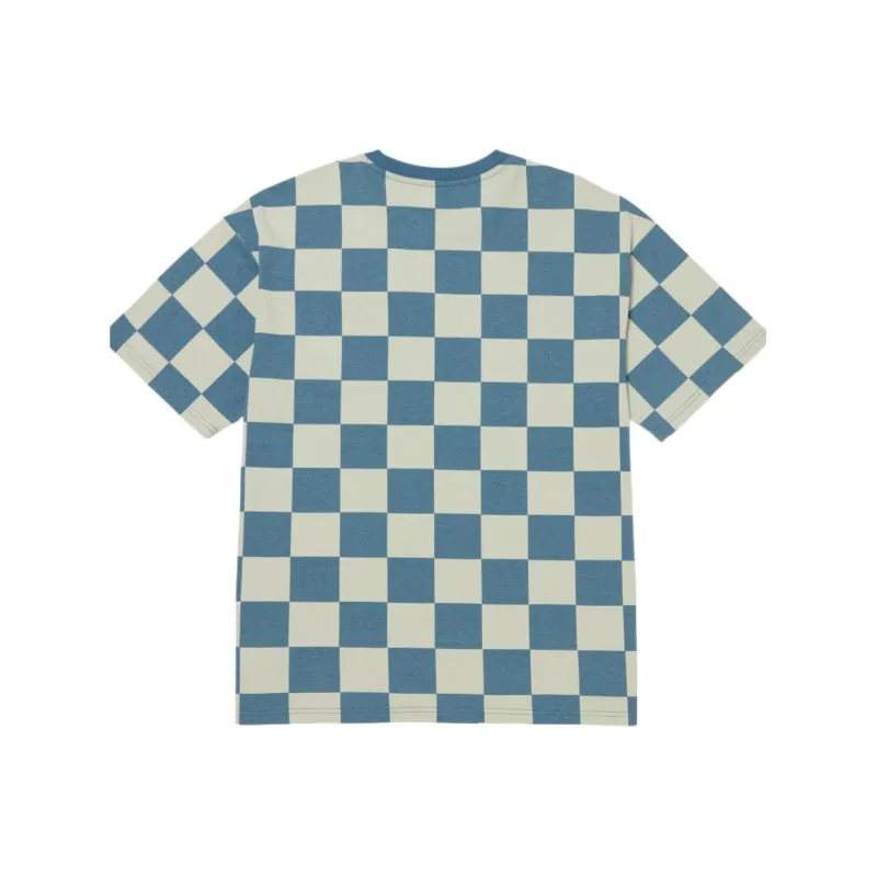 Vans T Shirts Unisex Blue Beige-1