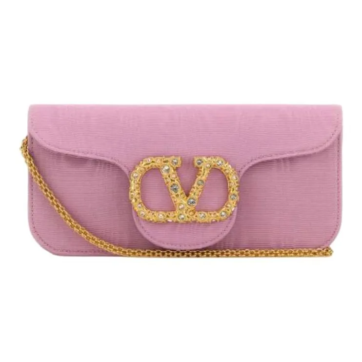 Valentino GARAVANI Fabric Clutch Women's Pink-0
