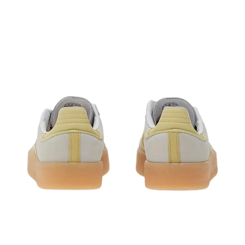Adidas Originals Sambae White Grey Powder Yellow Women's-3