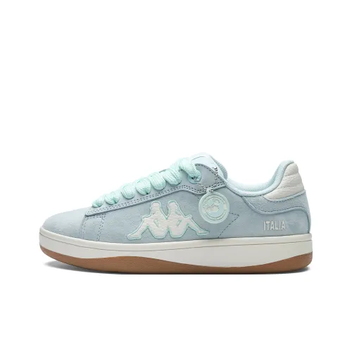 Kappa Back to Back Anti Slip Wear Resistant Low Top Skateboard Shoes Women's Lake Green Winter Day White