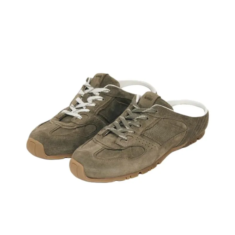 ALOHAS Rubber Sole Slip Resistant Closed Toe Slippers Men's Khaki-2