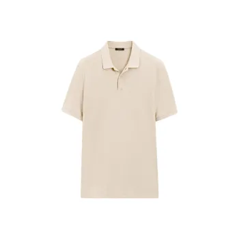 Massimo Dutti Polo Shirt Men's Ecru