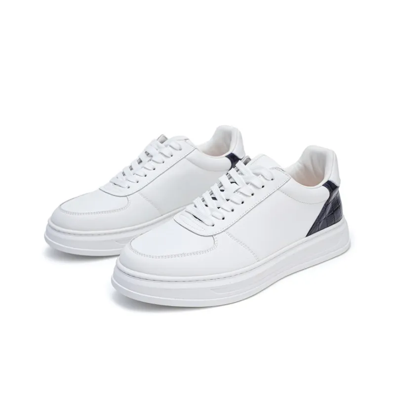 ESTEE GEEA Coverage Slip Resistant, Abrasion Resistant, Lightweight, Breathable Low Top Skateboard Shoes Men's White-1
