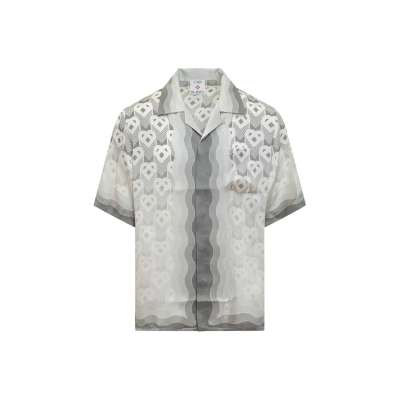 CASABLANCA Short Sleeve Cuban Collar Shirt-0