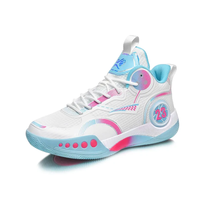 Goku Frieza Cushioning, Slip Resistant, And Abrasion Resistant Mid Top Basketball Shoes Unisex Pink Blue-2
