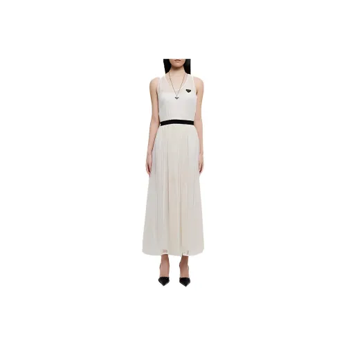 PRADA Sleeveless Dresses Women's White