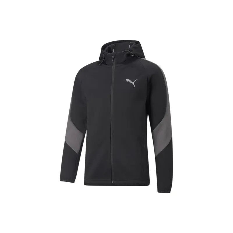 PUMA EVOSTRIPE Evostripe Full-Zip Hoodie Sweatshirt Men's Black-0