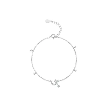 CENTURY&KINDLE S925 Silver Anklets Women's