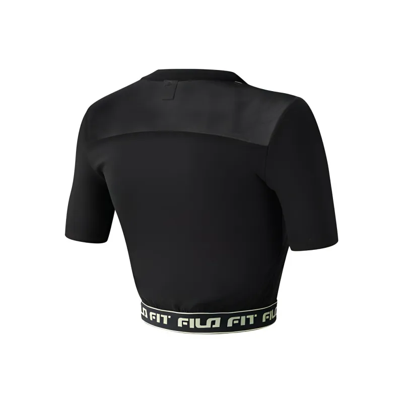 FILA Crop Tops Women's Black-1