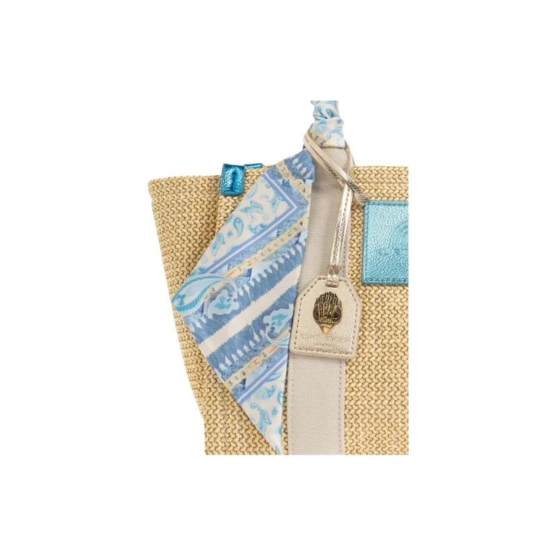 Kurt Geiger London Small Southbank Striped Tote Bag-4