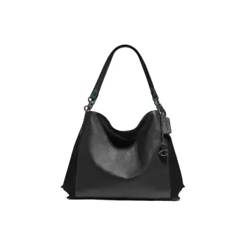 COACH Lori Leather Handbag, Crossbody Bag, Shoulder Bag Regular Women's Black