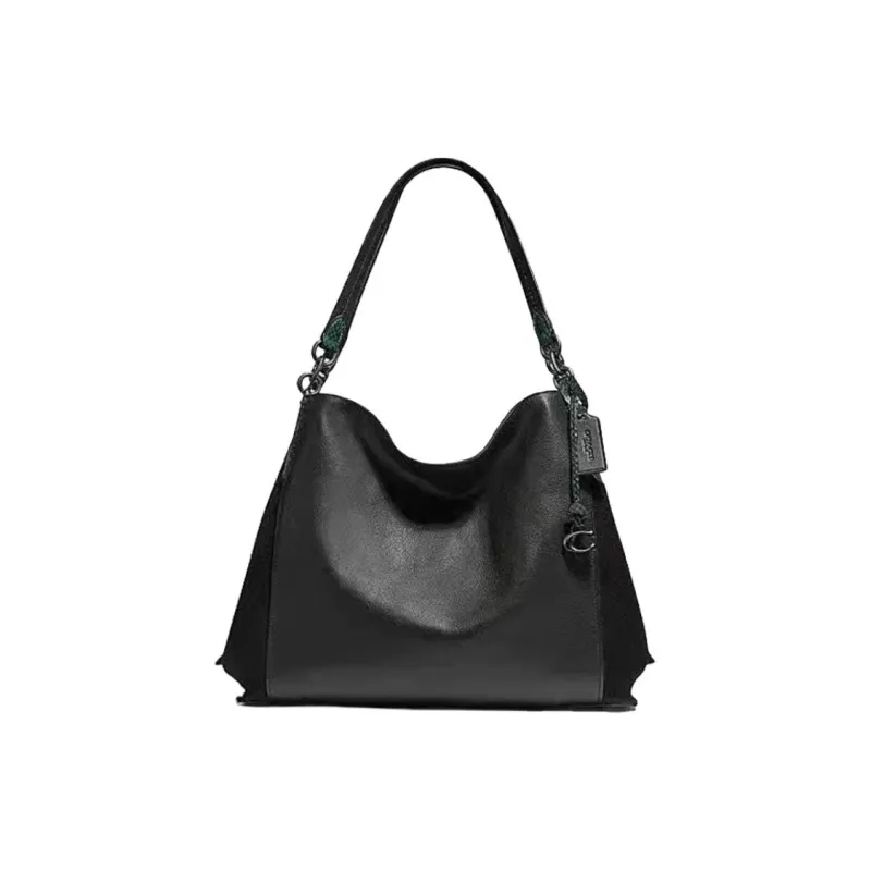 COACH Lori Leather Handbag, Crossbody Bag, Shoulder Bag Regular Women's Black-0