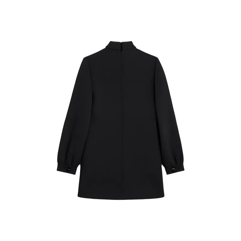 CELINE SS25 Long Sleeved Dress Women's Black-1