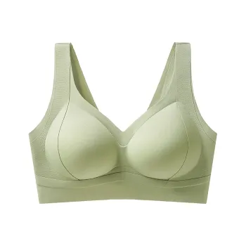 QIANLINGMEI Fixed Cup Gathering Small Bra Women's