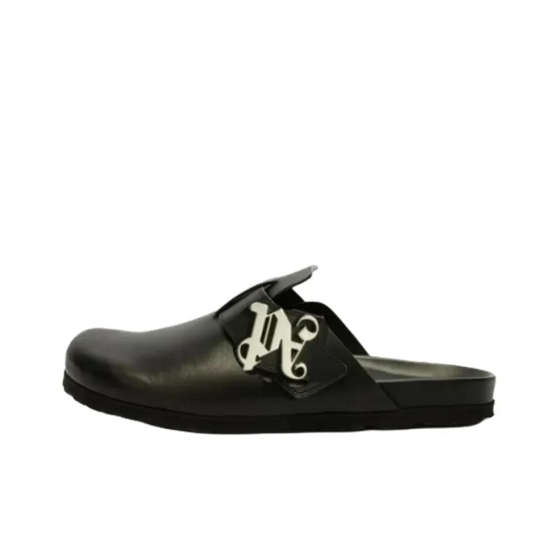PALM ANGELS Logo Plaque Slippers-0