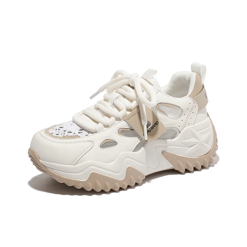 CARDANRO Multicolor Cut Out Mesh Chunky Sneakers Women's-1