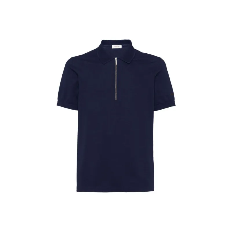 Ferragamo Half Zipped Short Sleeved Polo Shirt-0