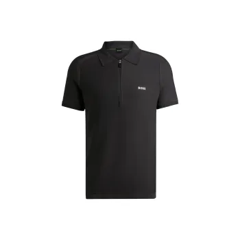 HUGO BOSS Logo Rubberised Short Sleeved Polo Shirt