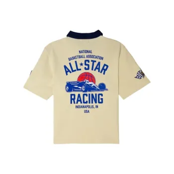 NBA x Authmade SS24 Polo Shirt Unisex Beige Yellow
