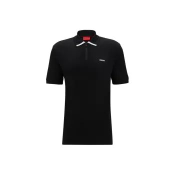HUGO BOSS Logo print Cotton Polo Shirt
