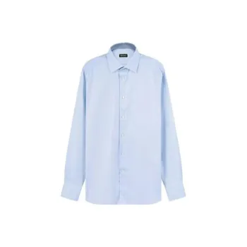 Zzegna Shirts Men Light Blue