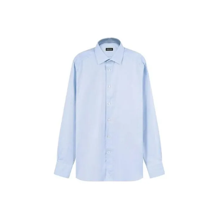 Zzegna Shirts Men Light Blue-0