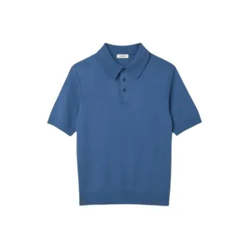 Sandro Mavi Polo Yaka T-shirt Polo Shirt Men's Blue