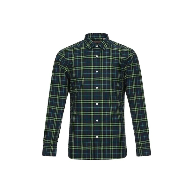 Burberry Shirts Men Green-0