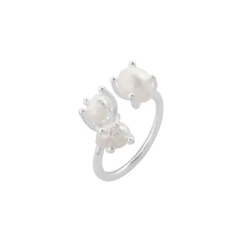 ZHENZHUAOMI Pearl Rings Women's