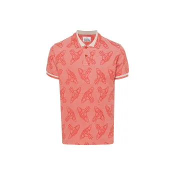 Vivienne Westwood SS24 Polo Shirt Men's Red