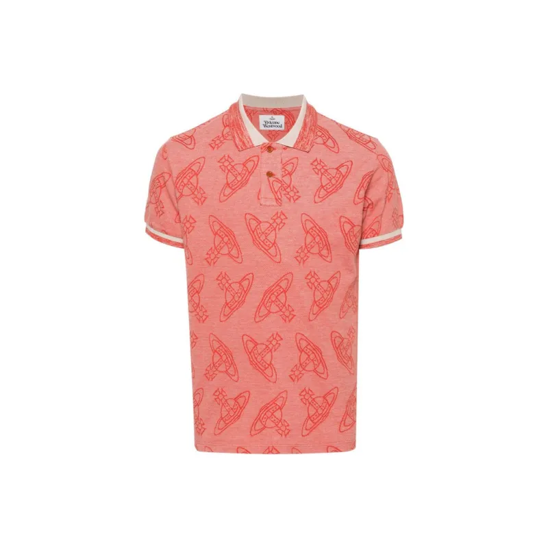 Vivienne Westwood SS24 Polo Shirt Men's Red-0
