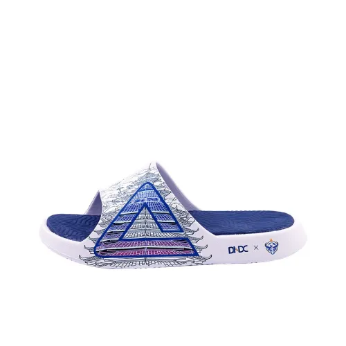 GUIZHOUCUNCHAO x PEAK State Pole Slip Resistant Odor Resistant Abrasion Resistant Slide Slippers Women's White Blue