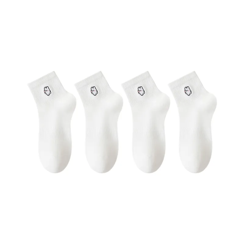MIIOW Mid Calf Socks Women's 4 Pack-8