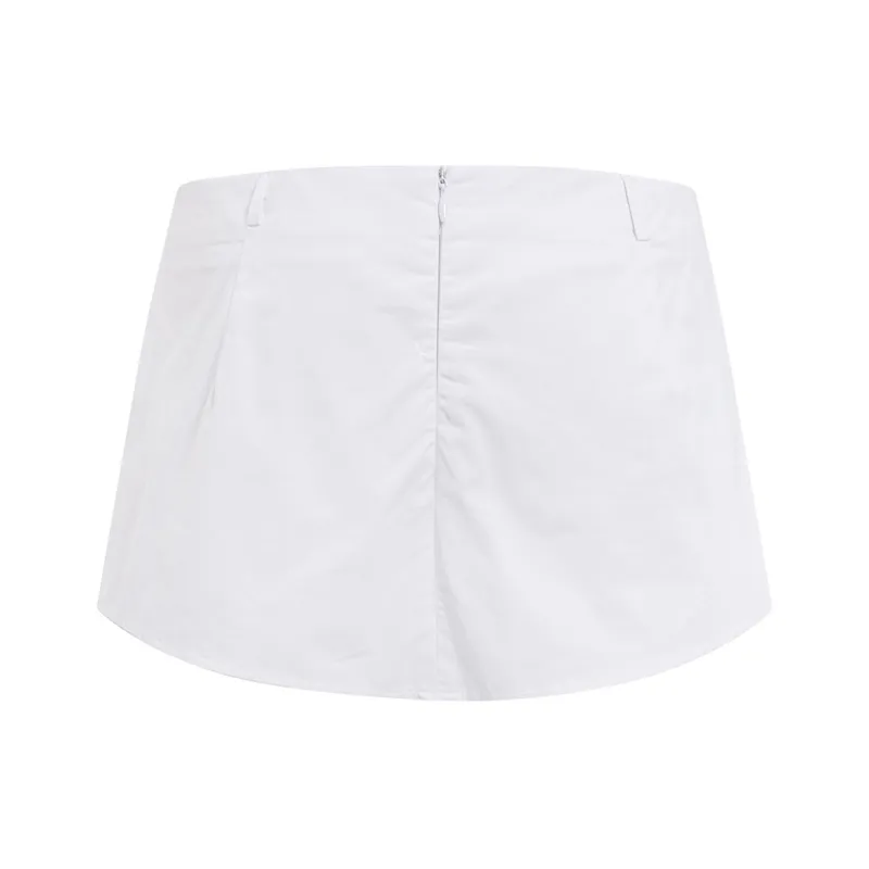 Ariseism Casual Short Skirts Women's White-1