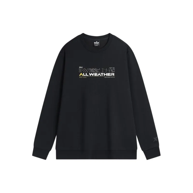 XTEP Variety Training Collection Sweatshirt Men's Jet Black-0