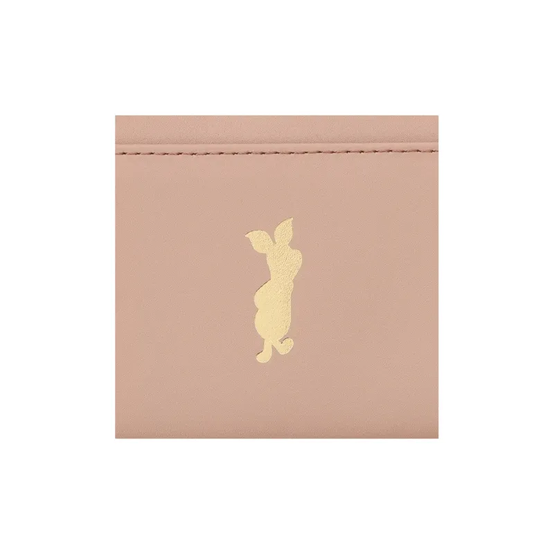 Disney Cow Leather Coin Purse Women's Pink-6