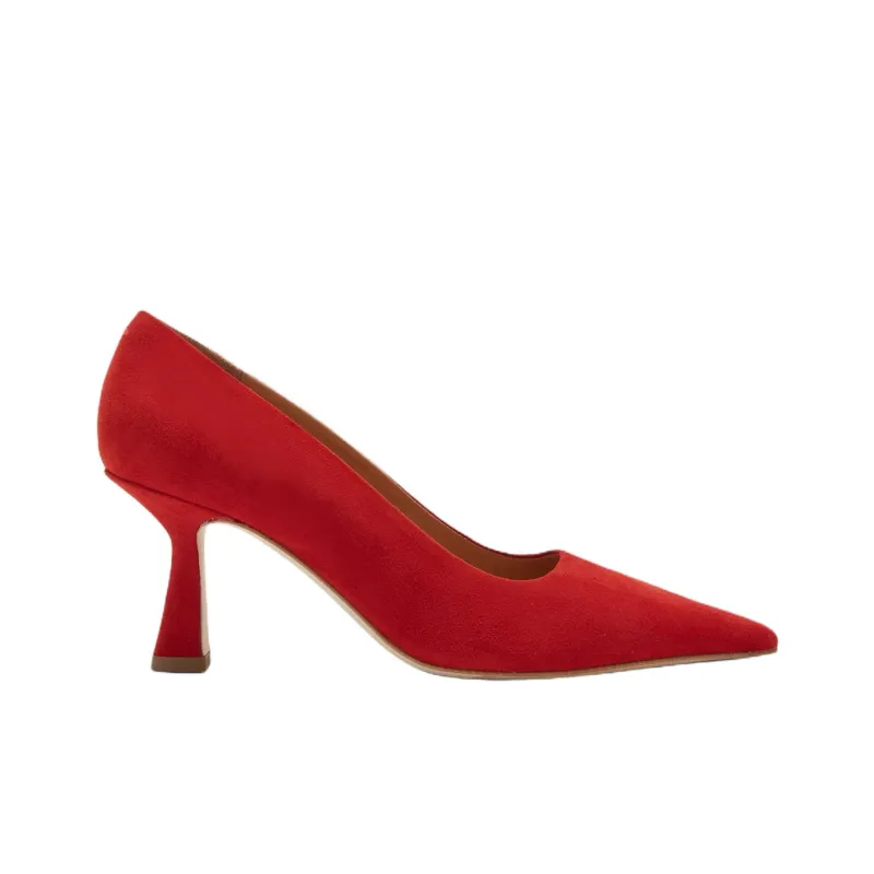 Aeyde Zandra Slim Heel High Heels 7.5cm Women's Red-1