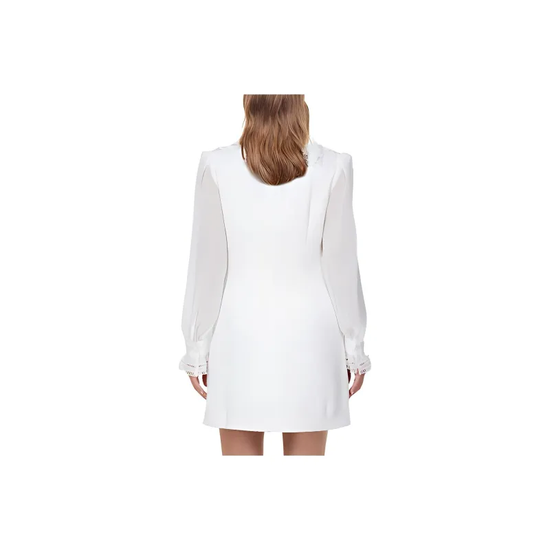 Self portrait Long Sleeved Dresses Women's White-1