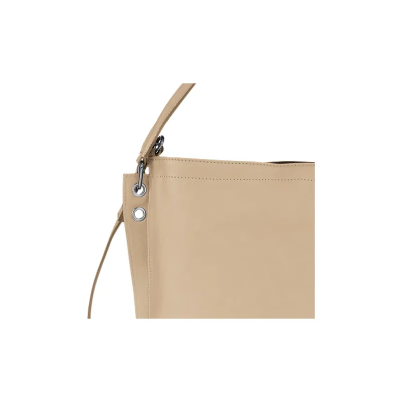 LONGCHAMP 3D Calfskin With Sheepskin Handbag, Shoulder Bag, Crossbody Bag Women's Beige-4