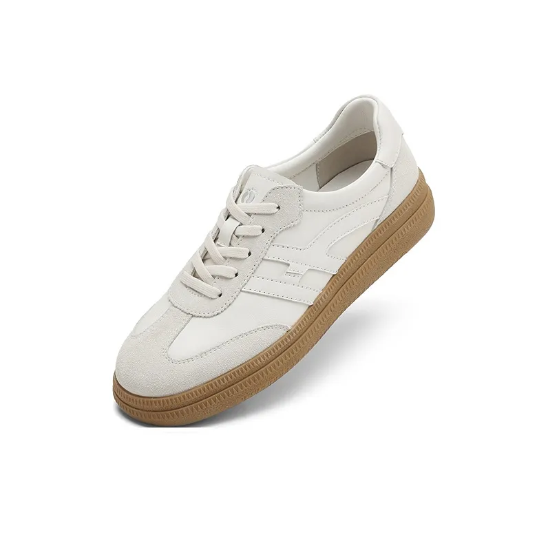HANG TEN Low Top Skateboard Shoes Women's White Gray-2