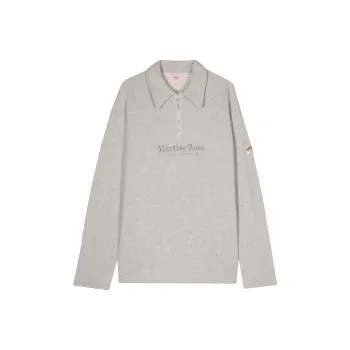 Martine Rose Logo embroidered Cotton Polo Shirt