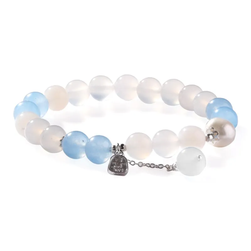 MEOBURLIY Glass Cat Eye Bracelets Women's-3