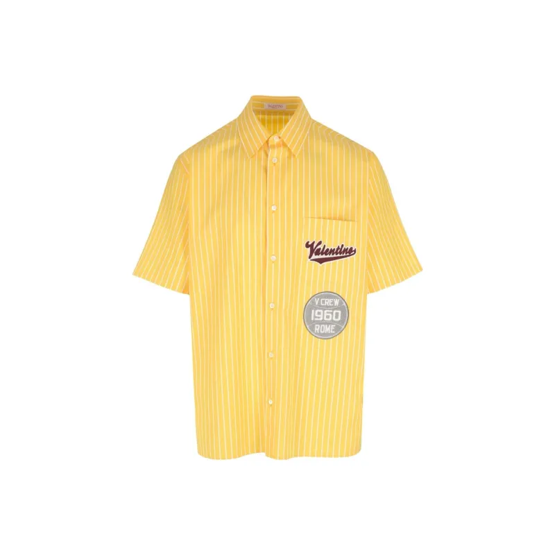 Valentino Shirts Men Yellow-0