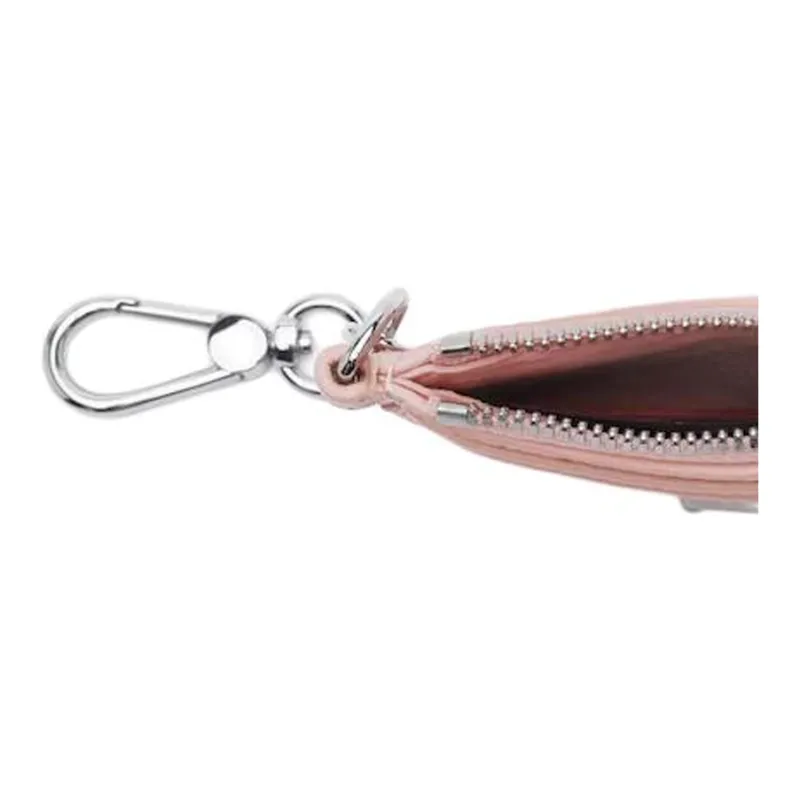 LACOSTE Calfskin Card Holder Women's Cherry Blossom Pink-4