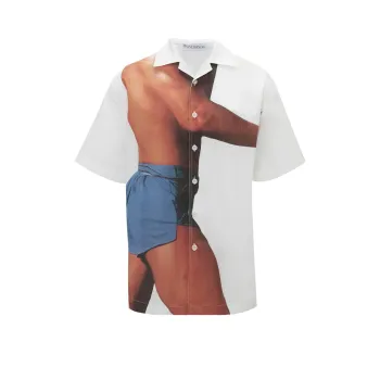 JW Anderson Motif Printed Short-Sleeved Shirt