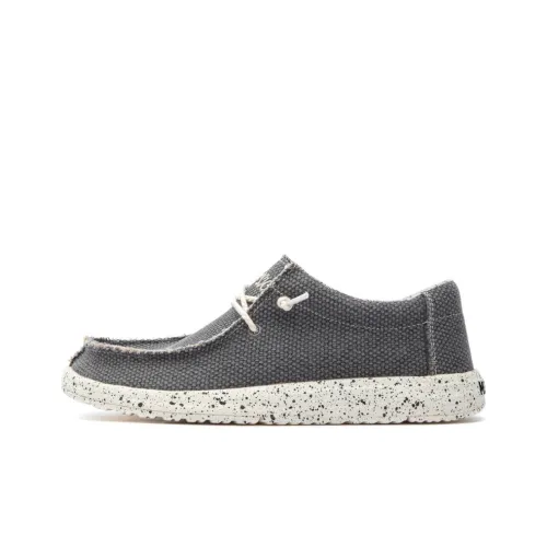 Medd Anti Slip And Wear Resistant Lightweight Low Top Canvas Shoes Men's Black Gray