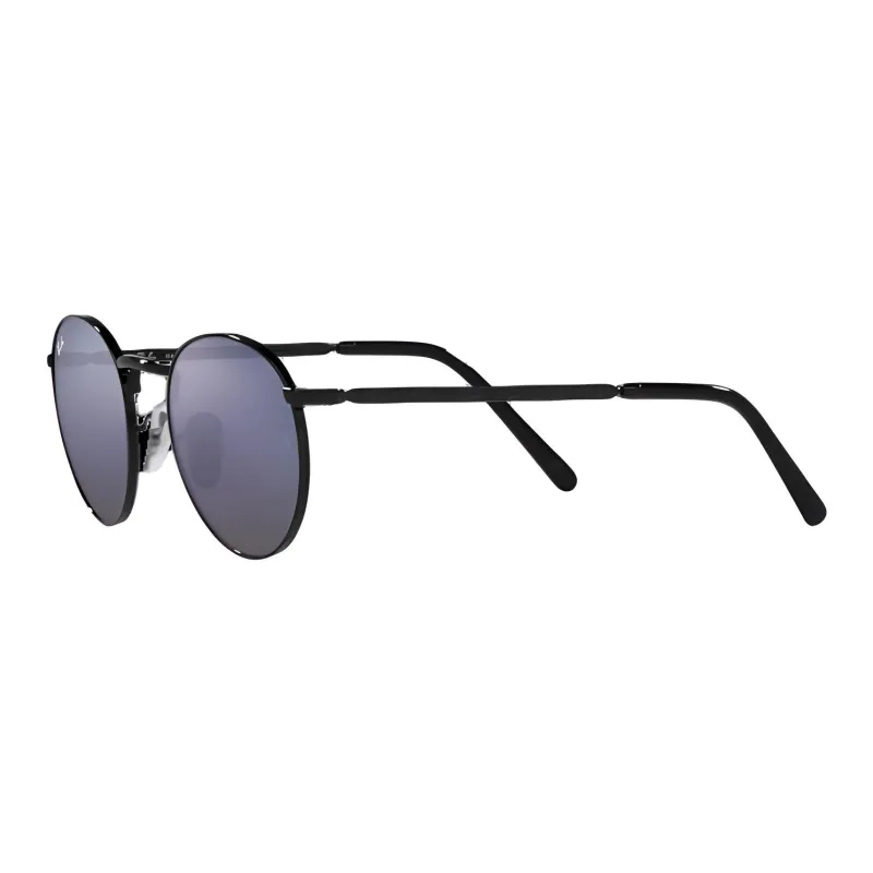 RayBan Metal Round Sunglasses Men's Black-1