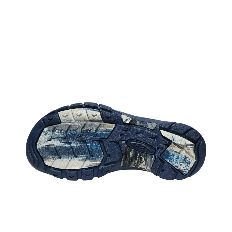 Ankorau x KEEN Newport Retro Anti Slip Wear Resistant River Trekking Shoes Women's White Blue-5