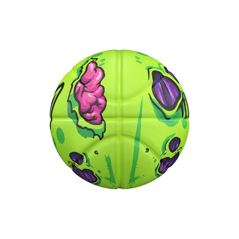VEIDOORN Rubber Basketball Green Size 7 Street Training Competition Unisex-4