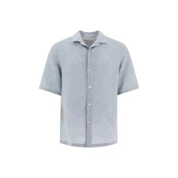 Brunello Cucinelli Short Sleeved Button Up Shirt